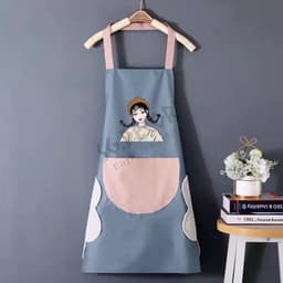 Tạp Dề Nhà Bếp Chống Thấm Nước Dễ Thương Có Túi Lớn Cho Nam Và Nữ SG.DECOR  bếp nấu ăn thời trang 5