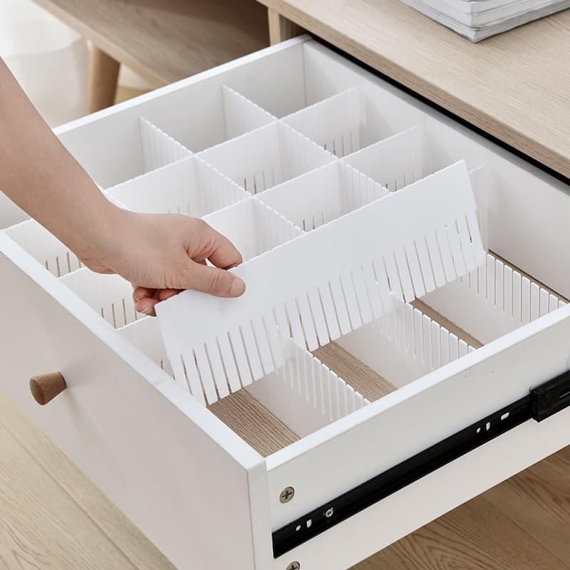 Set 4 Thanh chia ngăn tủ quần áo, ngăn kéo bàn làm việc sắp xếp đồ đạc gọn gàng 37x11cm gdgs66