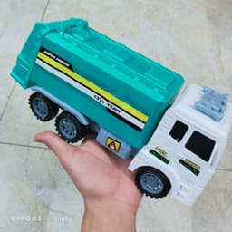 Đồ chơi xe ô tô vệ sinh môi trường chở rác chạy bánh đà nhựa ABS an toàn cho bé 2