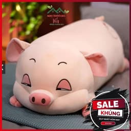 Gấu bông hình thú con heo béo mắt hí kícḣ thước 40cm 1