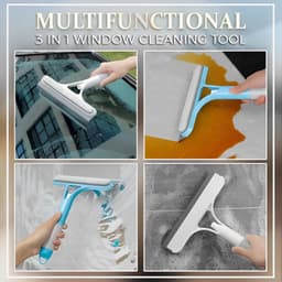 Cây Lau Kính Đa Năng 3 Trong 1 Kèm Bình Xịt Cây Gạt Kính Cầm Tay Thông Minh 6