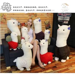 Thú Nhồi Bông Hình Lạc Đà Alpaca Cao Cấp Bông Hạt 6