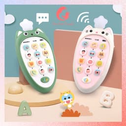 Điên Thoại Đồ Chơi Hình Cà Rốt Phát Nhạc Kết Hợp Gặm Nướu Cao Cấp Cho Bé 5