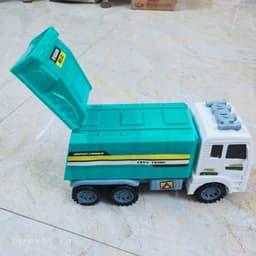Đồ chơi xe ô tô vệ sinh môi trường chở rác chạy bánh đà nhựa ABS an toàn cho bé 6
