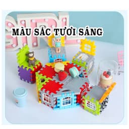Đồ chơi lắp ghép 3D lâu đài 160 chi tiết giúp trẻ phát triển tư duy sáng tạo. 7