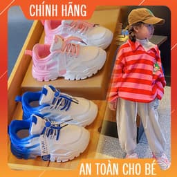 Giày thể thao bé gái và trai 3-12 tuổi đế mềm êm nhẹ phong cách hàn quốc_F2218 7