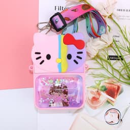 [Mới 2024] Túi xách silicon pop it kim sa hello kitty đeo chéo thời trang đựng bao bì lì xì, mỹ phẩm 5