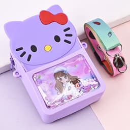 [Mới 2024] Túi xách silicon pop it kim sa hello kitty đeo chéo thời trang đựng bao bì lì xì, mỹ phẩm 1