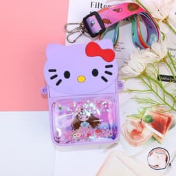 [Mới 2024] Túi xách silicon pop it kim sa hello kitty đeo chéo thời trang đựng bao bì lì xì, mỹ phẩm 7