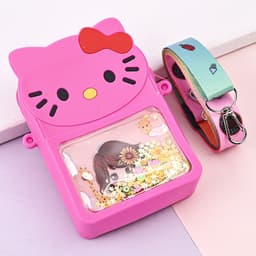 [Mới 2024] Túi xách silicon pop it kim sa hello kitty đeo chéo thời trang đựng bao bì lì xì, mỹ phẩm 2