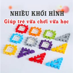 Đồ chơi lắp ghép 3D lâu đài 160 chi tiết giúp trẻ phát triển tư duy sáng tạo. 8