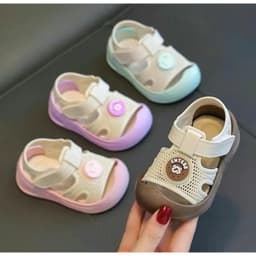 Dép Sandal tập đi cho bé trai, bé gái, chống vấp, đế mềm, êm, chống trơn trượt [size 18 - 23] [801] 1