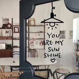 Nhãn dán cửa kính Đèn chùm họa tiết tiếng Anh Nhãn dán trang trí đơn giản có chất kết dính Không có dấu hiệu Cửa hàng Kính dán tường cửa sổ Thích hợp 3