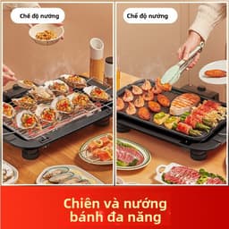Bếp nướng điện, bếp nướng BBQ không khói cho gia đình, bếp nướng thịt nhỏ điện BBQ Grill-02 3