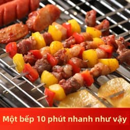 Bếp nướng điện, bếp nướng BBQ không khói cho gia đình, bếp nướng thịt nhỏ điện BBQ Grill-02 6