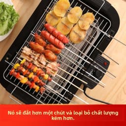 Bếp nướng điện, bếp nướng BBQ không khói cho gia đình, bếp nướng thịt nhỏ điện BBQ Grill-02 7