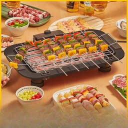 Bếp nướng điện, bếp nướng BBQ không khói cho gia đình, bếp nướng thịt nhỏ điện BBQ Grill-02 2