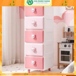 Tủ Có Ngăn Kéo Đa Năng Cho Bé Hình Gấu Thỏ Cao Cấp Holla Tủ đồ cho bé trẻ em 1