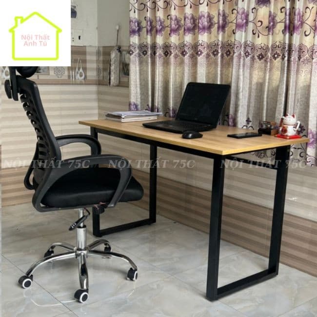 Bàn chữ U MẶT VUÔNG , bàn làm việc,học tập, mặt bàn gỗ mdf rộng rãi ,khung bàn chắc chắn