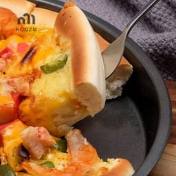 [Koqzm] Chảo Đĩa Pizza Tròn Khay Đĩa Sâu Thép Carbon Chống Dính Khuôn Nướng Bánh [Mới] 7