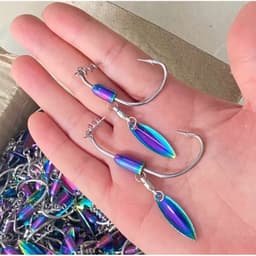 Lưỡi Móc Mồi Mềm AR15 Chì Đồng - Chì Mạ Titan, Thép Không Gỉ- Lưỡi Câu Lure, Lưỡi Câu Cá Lóc, Cá Chẽm vufishing 4