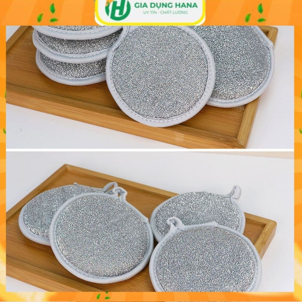 Miếng Rửa Chén Bát 3 Lớp Bọt Biển - Miếng Cọ Xoong Nồi Giẻ Rửa Bát Đĩa Đa Năng Siêu Tạo Bọt