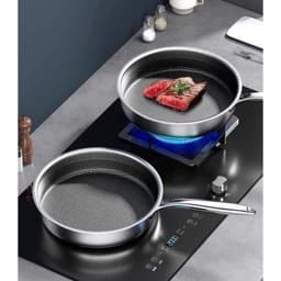 Chảo chống dính vân đá tổ ong cao cấp, bền bỉ, chịu nhiệt hoàn hảo cho mọi loại bếp. 3
