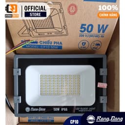 Đèn pha LED 10W 20W 30W 50W 70W 100W Rạng Đông CP10 IP66 chống nước, sử dụng ngoài trời chính hãng 7