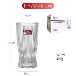 Set 6 Ly  ,Cốc Uống Nước Chất Liệu Thủy Tinh Sáng Trong Dày Dặn Dung Tích Lớn 6