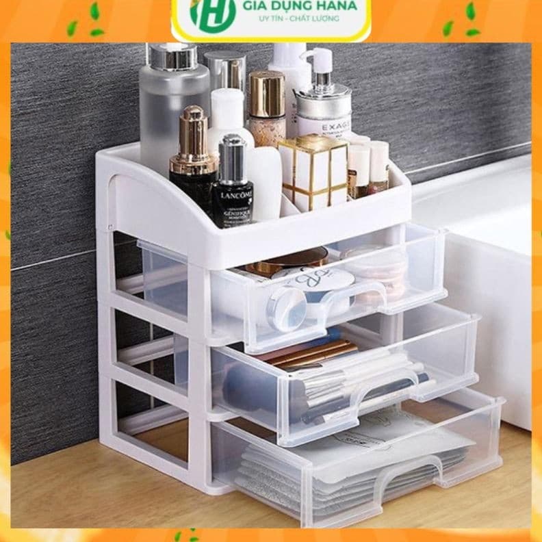 Kệ Đựng Mỹ Phẩm Đồ Trang Điểm Trang Sức 4 Tầng Ngăn Kéo Tiện Dụng
