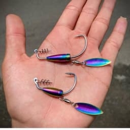 Lưỡi Móc Mồi Mềm AR15 Chì Đồng - Chì Mạ Titan, Thép Không Gỉ- Lưỡi Câu Lure, Lưỡi Câu Cá Lóc, Cá Chẽm vufishing 5