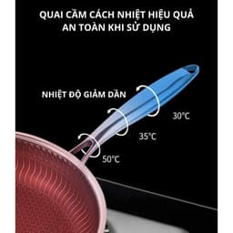 Chảo chống dính vân đá tổ ong cao cấp, bền bỉ, chịu nhiệt hoàn hảo cho mọi loại bếp. 5