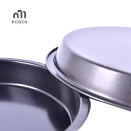 [Koqzm] Chảo Đĩa Pizza Tròn Khay Đĩa Sâu Thép Carbon Chống Dính Khuôn Nướng Bánh [Mới] 9
