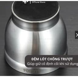Bộ Chày Cối Inox 304 Có Nắp Đậy, Chày Cối Nguyên Khối Dã Đồ Cực Nhuyễn Mịn Tiện Lợi Cho Gia Đình 7