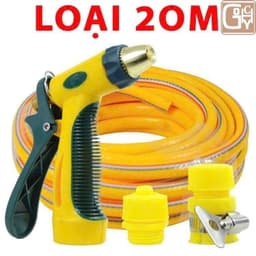 BỘ VÒI RỬA TĂNG ÁP LỰC & DÂY NHỰA PVC DẺO , VÒI TƯỚI CÂY - RỬA XE GIA ĐÌNH 6 CHẾ ĐỘ SỊT TIỆN DỤNG DÂY 5 10 15 20 30M MÉT 1