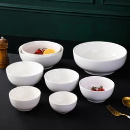 Tô Chén Đĩa Sứ Trắng Trơn Đủ Size ,Bát Đĩa Trắng Mộc Chất Liệu Gốm Sứ Bát Tràng 7