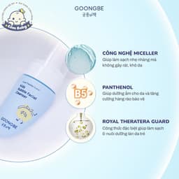 Sữa Rửa Mặt Tạo Bọt Làm Sạch Lành Tính GOONGBE Kids Bubble Facial Cleanser 100ml 5