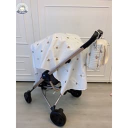 Màn Ôme che muỗi côn trùng nắng mưa cho xe đẩy phong cách Hàn Quốc 4