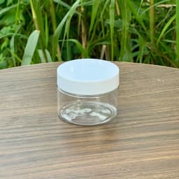 Combo 20 Hũ PET 100gr-200gr-250gr-300gr thân cao nắp trắng sữa, có nắp lót chống tràn, Dùng để đựng và bảo quản kem body 6