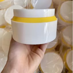 [Combo 10] Hủ nhựa 200gr - Hủ Viền (hủ rỗng - có nắp lót chống tràn) Đựng kem body 3