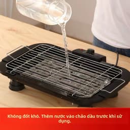 Bếp nướng điện, bếp nướng BBQ không khói cho gia đình, bếp nướng thịt nhỏ điện BBQ Grill-02 5