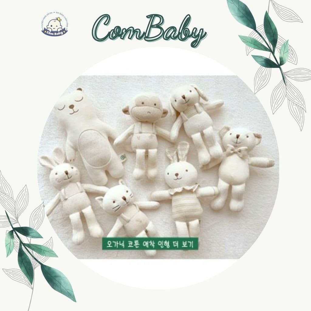 Thú bông hữu cơ organic JOHN N TREE Nội Địa Hàn Quốc Chính hãng