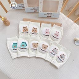 Hộp 2 Đệm Tất Gối Tập Bò Tập Đi Monona Bảo Vệ Đầu Gối Cho Bé Chất Liệu Xuất Hàn Cao Cấp An Toàn 3