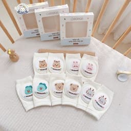 Hộp 2 Đệm Tất Gối Tập Bò Tập Đi Monona Bảo Vệ Đầu Gối Cho Bé Chất Liệu Xuất Hàn Cao Cấp An Toàn 2