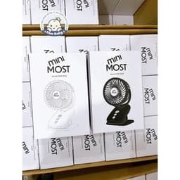 Quạt Kẹp Xe Đẩy Pin Trâu Bonbon - Mini Most Xoay 360 nội địa Hàn Quốc 2