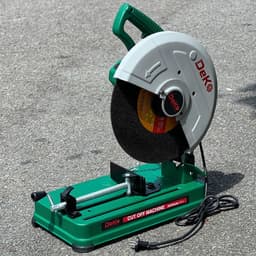 Máy cắt sắt bàn DEKO DK-357, Công suất 2300W, Cắt góc 45 độ, Loại đế dày trọng lượng 13.8Kg 4