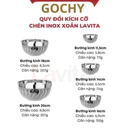 Tô chén bát inox kiểu dáng Hàn Quốc 2 lớp cách nhiệt ,Tô Chén inox cao cấp đủ kích cỡ 5