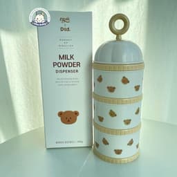 Hộp chia SỮA VÀ THỨC ĂN Họa tiết 3 ngăn TGM Nội địa HÀN QUỐC 5
