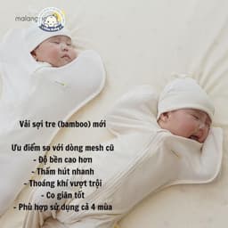 (Mẫu mới) Nhộng chũn organic Malang Honey Hàn quốc cho bé 2