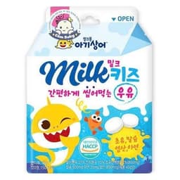 Kẹo Sữa Non CANXI Pinkfong Baby Shark Milk Kids cho bé từ 1 tuổi Hàn Quốc 1